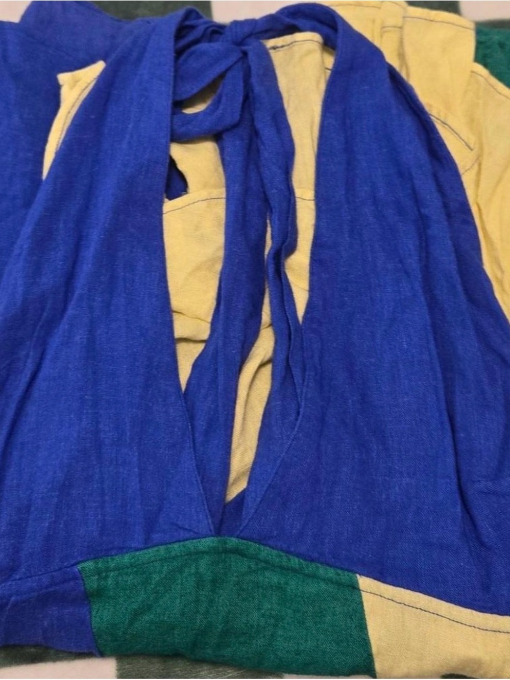 Give me a spin Free People Color lock Backless Halter Dress NWOT - Picture 3 of 3